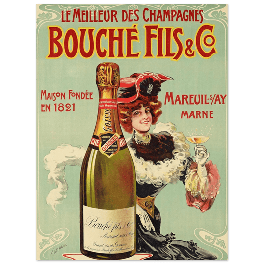 1800s French Champagne Classic Matte Poster 45x60 cm 18x24″