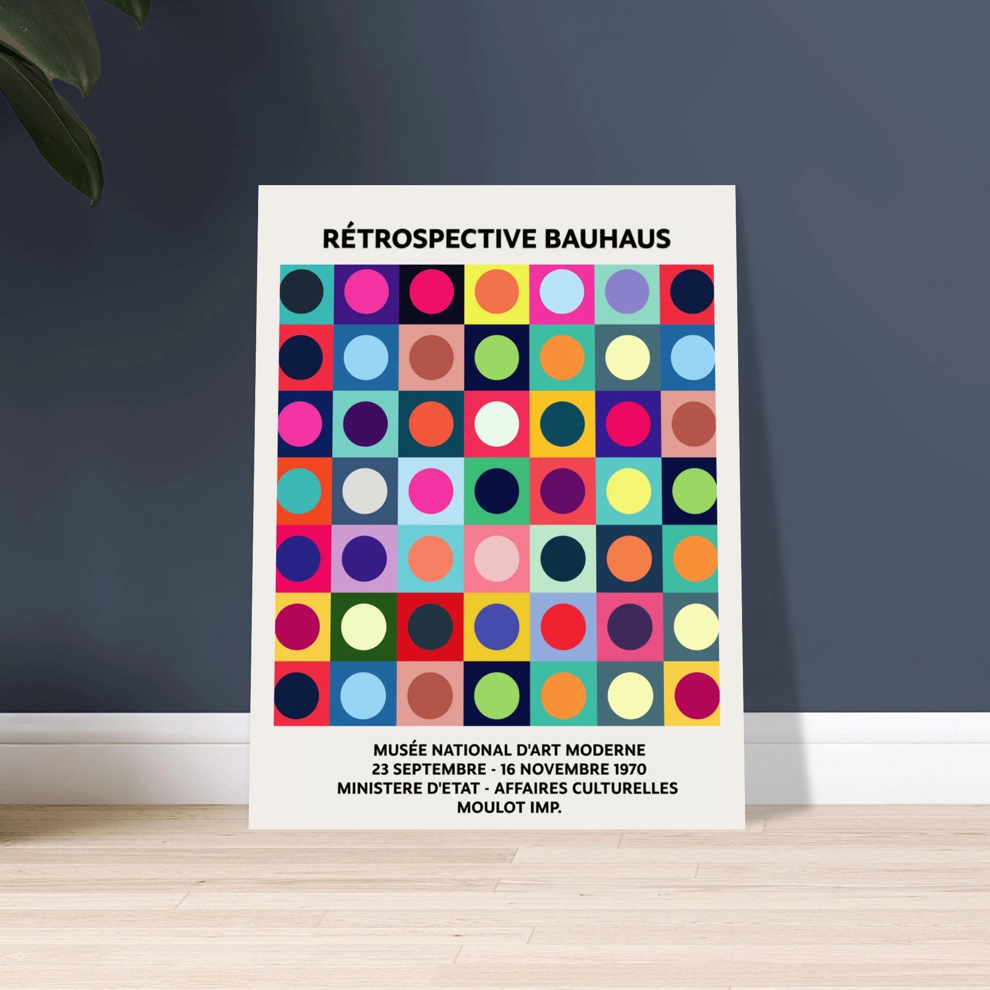 1970 Paris Bauhaus Exhibition Poster #3 11x14 Classic Matte Paper Poster -